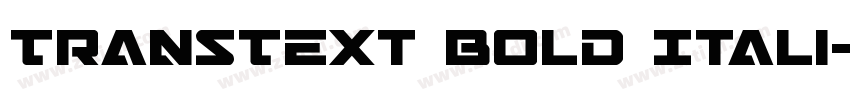 TransText Bold Itali字体转换